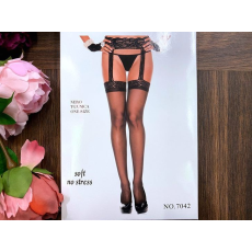 Ollike Fekete harisnya harisnyatartó kialakítással 7042