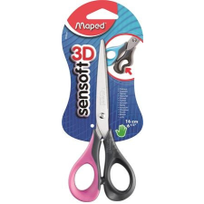  Olló, általános, 16 cm, MAPED &quot;Sensoft 3D&quot;, vegyes színek olló