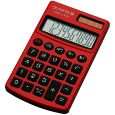 Olympia Taschenrechner LCD-1110 rot (941901002) számológép
