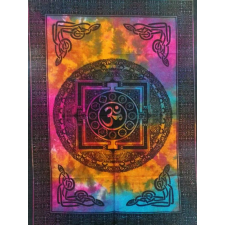 OM Mandala mintás pamut faliszőnyeg vagy terítő lakástextília