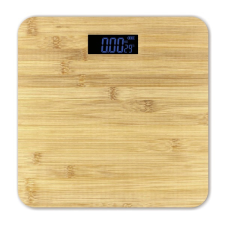 Omega digitális mérleg, 180kg-ig, bambusz obsbb mérleg