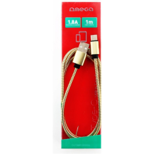 Omega OUFBB6LBOXGL USB-A - Lightning (apa - apa) kábel 1m - Arany mobiltelefon kellék