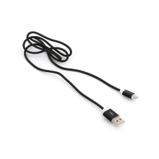Omega PUCDPFB1B Lightning - USB Kábel 1m - Fekete szövetborítással (PUCDPFB1B) kábel és adapter