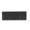 Omega vezeték nélküli billentyűzet + touchpad, OKB004B, fekete, smart TV-hez is (OKB004B)