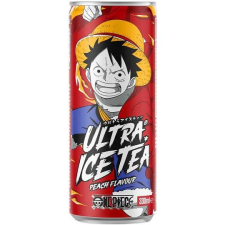  One Piece Ultra Ice Tea Peach flavour Luffy őszibarack ízben 330ml üdítő, ásványviz, gyümölcslé