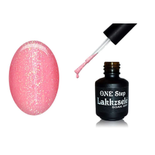 ONE step géllakk 5ml #184 Extrán csillámos világosrózsaszín lakk zselé
