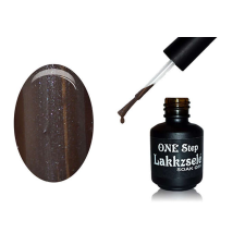 ONE step géllakk 5ml #191 Enyhén csillámos sötét szürkésbarna lakk zselé