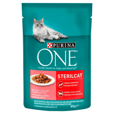ONE STERILCAT Lazaccal és Sárgarépával nedves macskaeledel – 12×85 g macskaeledel