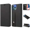  OnePlus 9R, Oldalra nyíló tok, stand, kártyatartóval, kézpánttal, Wooze Business Plus, fekete