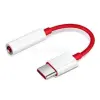 OnePlus audió adapter kábel (3.5mm jack aljzat - Type-C) PIROS (57983104916)