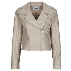 Only Bőrkabátok  ONLCARMEN FAUX LEATHER Bézs EU XL