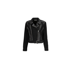 Only Bőrkabátok  ONLGILLA LS STUD DNM BIKER JACKET CRO Fekete EU XS