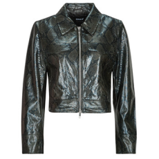 Only Bőrkabátok  ONLPARIS SNAKE Fekete EU M