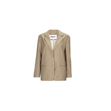 Only Kabátok / Blézerek ONLMOLLY L/S OVS CHECK BLAZER TLR Bézs DE 36 blézer