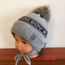 Only Minimanó téli kötött sapka (44-46) - szürke only for boy gyerek sapka