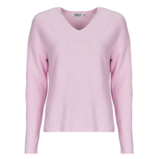 Only Pulóverek ONLCAMILLA V-NECK Rózsaszín EU L
