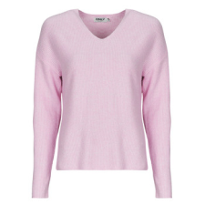 Only Pulóverek ONLCAMILLA V-NECK Rózsaszín EU S női pulóver, kardigán