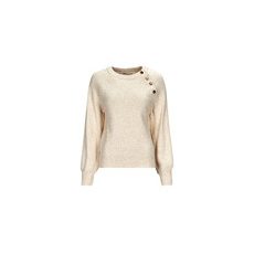 Only Pulóverek ONLEMMA LS BUTTON ONECK KNT Bézs EU S