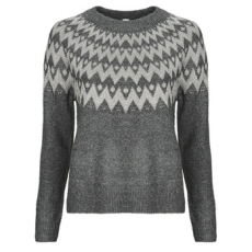 Only Pulóverek ONLFRY LS JQ GLITTER Szürke EU L