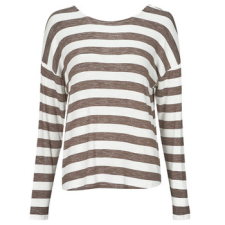 Only Pulóverek ONLLIRA L/S STRING TOP JRS Bézs L női pulóver, kardigán