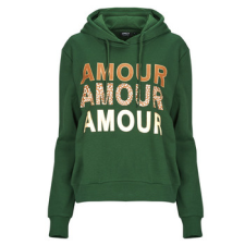 Only Pulóverek ONLMAIA L/S BELIEVE HOOD Zöld EU XL női pulóver, kardigán