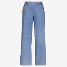 Only Ruhák ONLMADISON HW BUTTON WIDE Kék US 26 / 32 női nadrág