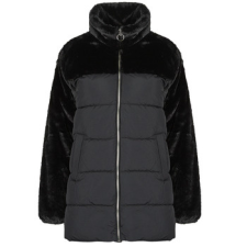 Only Steppelt kabátok ONLWANJA FUR PUFFER MIX COAT CC OTW Fekete EU XS női dzseki, kabát
