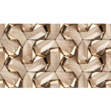  Öntapadó és mosható falfestmény Absztrakt 3D arany, 350 x 200 cm tapéta, díszléc és más dekoráció