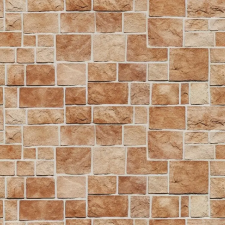  Öntapadó és mosható falfestmény Barna téglalap alakú kőfal, 350 x 200 cm tapéta, díszléc és más dekoráció