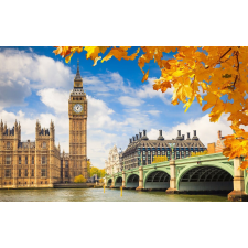  Öntapadó és mosható falfestmény Big-Ben ősz, 300 x 200 cm tapéta, díszléc és más dekoráció