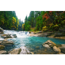  Öntapadó és mosható falfestmény Cascada54 Vízesés a folyón, 200 x 150 cm tapéta, díszléc és más dekoráció