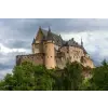  Öntapadó és mosható falfestmény City51 Castle Vianden Luxembourg, 350 x 250 cm