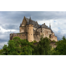  Öntapadó és mosható falfestmény City51 Castle Vianden Luxembourg, 350 x 250 cm tapéta, díszléc és más dekoráció