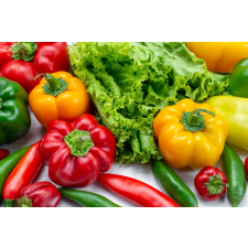 Öntapadó és mosható falfestmény Food20 - zöldségek és gyümölcsök, 350 x 250 cm tapéta, díszléc és más dekoráció