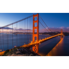  Öntapadó és mosható falfestmény Híd lámpákban, 200 x 150 cm tapéta, díszléc és más dekoráció