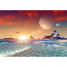  Öntapadó és mosható falfestmény Invázió az univerzumban, 350 x 200 cm tapéta, díszléc és más dekoráció