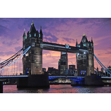  Öntapadó és mosható falfestmény London Bridge naplementekor, 400 x 250 cm tapéta, díszléc és más dekoráció