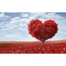  Öntapadó és mosható falfestmény Love Tree, 250 x 150 cm tapéta, díszléc és más dekoráció