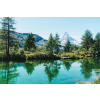  Öntapadó és mosható falfestmény Natura171 Tó, erdő és hegy, 350 x 250 cm