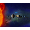  Öntapadó és mosható falfestmény Solar system2, 200 x 150 cm