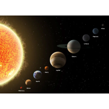  Öntapadó és mosható falfestmény Solar system3, 200 x 150 cm tapéta, díszléc és más dekoráció