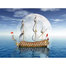  Öntapadó és mosható falfestmény Spanyol Armada, 250 x 200 cm tapéta, díszléc és más dekoráció