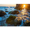  Öntapadó és mosható falfestmény Sunrise, szikla, nagy, 250 x 150 cm