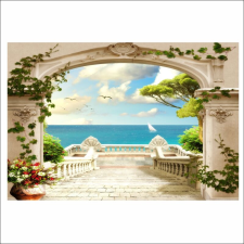  Öntapadó és mosható falfestmény Tengeri kapu4, 350 x 250 cm tapéta, díszléc és más dekoráció