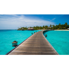  Öntapadó és mosható falfestmény Út a Maldív-szigetekre, 200 x 150 cm tapéta, díszléc és más dekoráció