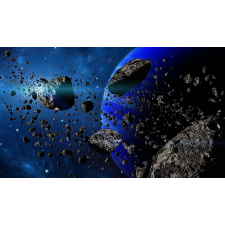  Öntapadó és mosható fali tapéta Asteroids, 400 x 250 cm tapéta, díszléc és más dekoráció