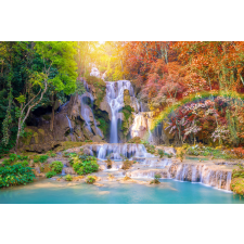  Öntapadó és mosható fali tapéta Vízesés színek, 200 x 150 cm tapéta, díszléc és más dekoráció
