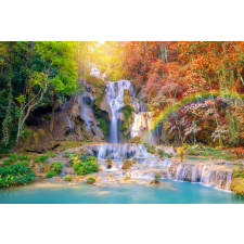  Öntapadó és mosható fali tapéta Vízesés színek, 300 x 250 cm tapéta, díszléc és más dekoráció
