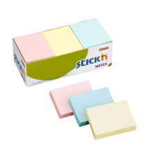  Öntapadó jegyzettömb STICK&#039;N 38x51mm vegyes pasztell mix 3x4x100 lap post-it
