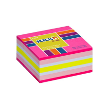 Öntapadó jegyzettömb STICK'N 51x51mm neon rózsaszín mix 250 lap post-it